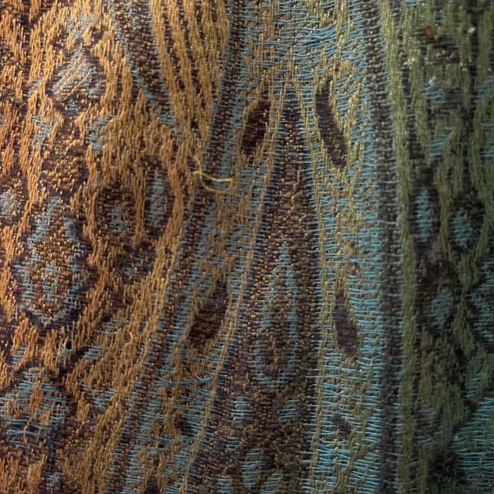5/$25 Vibrant Rainbow Paisley Scarf - Picture 4 of 5